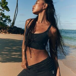 Free People Black Sports Bra